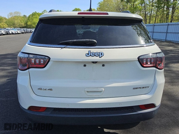2019 Jeep Compass Sport with VIN 3C4NJDAB8KT752755, listed as a Copart auction lot 55169765 with 77,176 mi miles and Clean title. Bid and sale history available at DreamBid. Image 6.