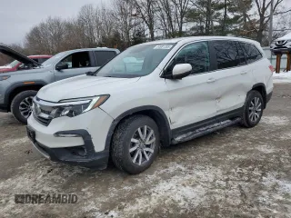 2020 Honda Pilot EX-L z VIN 5FNYF6H55LB067350, wystawiony jako Copart lot #44981355 z przebiegiem 150 331 mil mil oraz Szkoda całkowita • Salvage title. Historia ofert i sprzedaży dostępna na DreamBid. Obrazek 1.