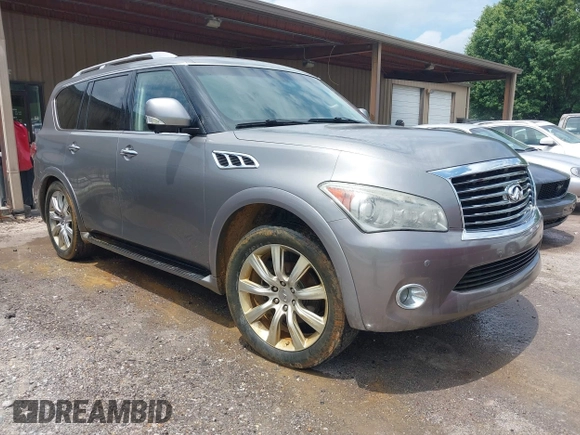 2013 Infiniti QX56 with VIN JN8AZ2NE4D9060623, listed as a IAAI auction lot 42231609 with 229,360 mi miles and . Bid and sale history available at DreamBid. Image 1.