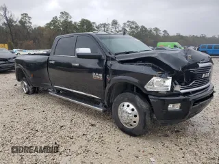 2017 Ram 3500 Longhorn with VIN 3C63RRKL2HG580350, listed as a Copart auction lot 43049205 with 202,678 mi miles and Salvage Title. Bid and sale history available at carsss.com. Image 4.