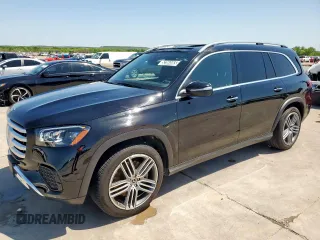 2024 Mercedes-Benz GLS 450 with VIN 4JGFF5KE0RB220587, listed as a Copart auction lot 52364565 with 9,656 mi miles and Salvage Title. Bid and sale history available at DreamBid. Image 1.