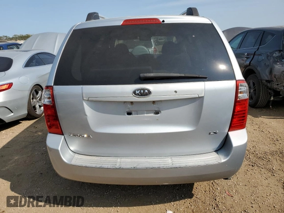 2007 Kia Sedona EX with VIN KNDMB233876108371, listed as a Copart auction lot 71360184 with 199,487 mi miles and Salvage Title. Bid and sale history available at carsss.com. Image 6.