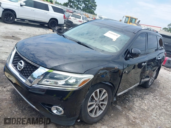 2013 Nissan Pathfinder S with VIN 5N1AR2MN3DC654549, listed as a IAAI auction lot 42601850 with 160,936 mi miles and . Bid and sale history available at DreamBid. Image 2.