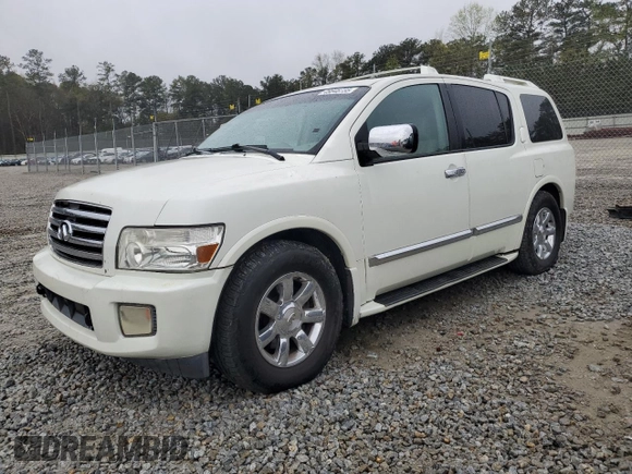 2007 Infiniti QX56 with VIN 5N3AA08A87N800110, listed as a Copart auction lot 49846735 with 147,362 mi miles and Salvage Title. Bid and sale history available at carsss.com. Image 1.