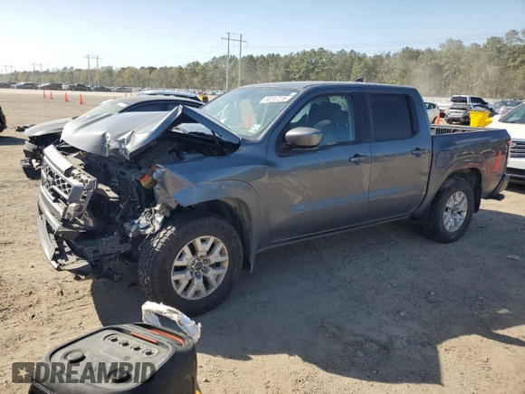 2022 Nissan Frontier SV with VIN 1N6ED1EJ1NN676305, listed as a Copart auction lot 50247215 with 56,252 mi miles and Salvage title. Bid and sale history available at DreamBid. Image 1.