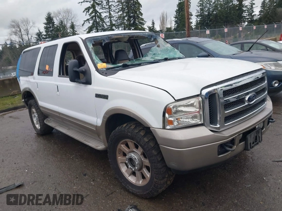2005 Ford Excursion Eddie Bauer with VIN 1FMSU45P35EA23112, listed as a IAAI auction lot 41173557 with Not Provided miles and . Bid and sale history available at DreamBid. Image 1.