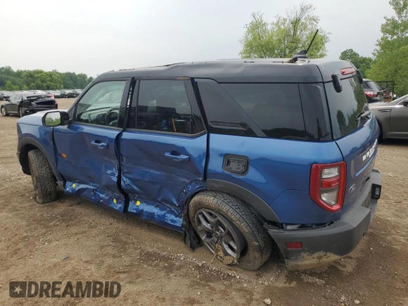 2024 Ford Bronco Sport Badlands z VIN 3FMCR9D9XRRF71875, wystawiony jako Copart lot #59105615 z przebiegiem 2 164 mil mil oraz Szkoda całkowita • Salvage title. Historia ofert i sprzedaży dostępna na DreamBid. Obrazek 2.
