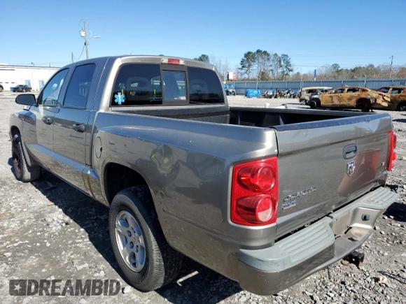 2007 Dodge Dakota SLT with VIN 1D7HE48K97S199376, listed as a Copart auction lot 88973885 with 192,774 mi miles and Salvage Title. Bid and sale history available at DreamBid. Image 2.