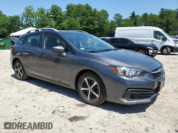 2023 Subaru Impreza Premium with VIN 4S3GTAD68P3704840, listed as a Copart auction lot 62216055 with 23,416 mi miles and Clean title. Bid and sale history available at DreamBid. Image 4.