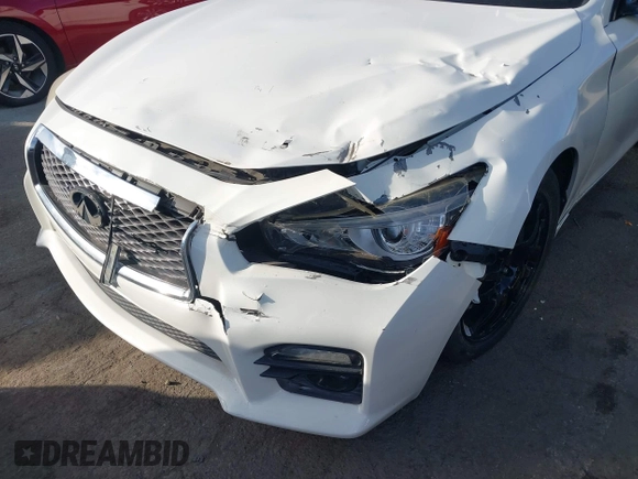 2015 Infiniti Q50 Premium with VIN JN1BV7AP6FM349523, listed as a IAAI auction lot 40940482 with 96,577 mi miles and . Bid and sale history available at DreamBid. Image 6.