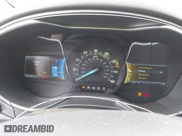 2014 Ford Fusion Titanium with VIN 3FA6P0K92ER355539, listed as a IAAI auction lot 41851471 with 178,176 mi miles and . Bid and sale history available at DreamBid. Image 7.