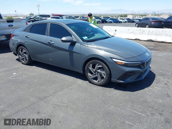 2024 Hyundai Elantra SEL with VIN KMHLS4DG3RU795634, listed as a IAAI auction lot 42506655 with 19,443 mi miles and . Bid and sale history available at DreamBid. Image 1.