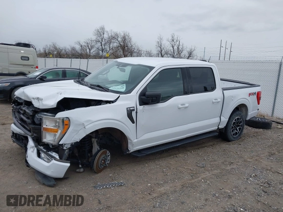 2022 Ford F-150 XL with VIN 1FTFW1E88NKE52786, listed as a IAAI auction lot 42116199 with 39,228 mi miles. Bid and sale history available at carsss.com. Image 2.