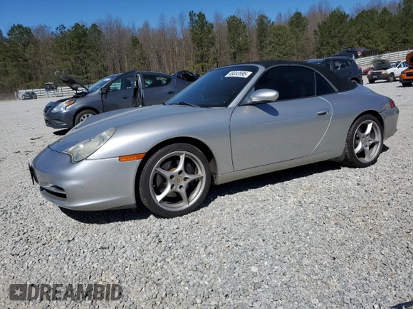 2003 Porsche 911 Carrera with VIN WP0CA29913S653663, listed as a Copart auction lot 49332695 with 85,401 mi miles and Salvage Title. Bid and sale history available at carsss.com. Image 1.