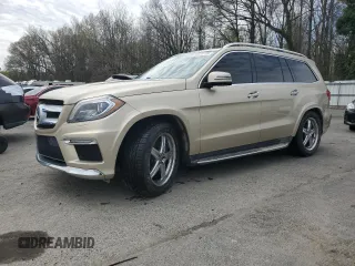 2013 Mercedes-Benz GL-Class GL 550 with VIN 4JGDF7DE5DA244124, listed as a Copart auction lot 53233115 with 123,407 mi miles and Clean Title. Bid and sale history available at carsss.com. Image 1.