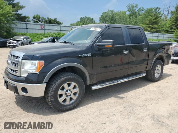 2014 Ford F-150 XL with VIN 1FTFW1EFXEFB04995, listed as a Copart auction lot 60883835 with 176,136 mi miles and Clean title. Bid and sale history available at DreamBid. Image 1.