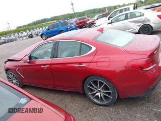 2021 Genesis G70 2.0T with VIN KMTG44LA0MU075456, listed as a IAAI auction lot 42212601 with 19,503 mi miles and . Bid and sale history available at DreamBid. Image 14.