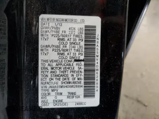 2013 Nissan Rogue SL z VIN JN8AS5MV4DW628894, wystawiony jako Copart lot #54246915 z przebiegiem 83 126 mil mil oraz Nie do naprawy • Non repairable. Historia ofert i sprzedaży dostępna na DreamBid. Obrazek 14.
