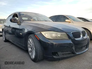 2011 BMW 3 Series 328i with VIN WBAPH7G55BNM58606, listed as a Copart auction lot 43454655 with 203,647 mi miles and Salvage Title. Bid and sale history available at carsss.com. Image 4.