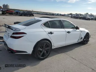 2022 Genesis G70 3.3T z VIN KMTG54TE2NU103730, wystawiony jako Copart lot #87601785 z przebiegiem 39 351 mil mil oraz Szkoda całkowita • Salvage title. Historia ofert i sprzedaży dostępna na DreamBid. Obrazek 3.