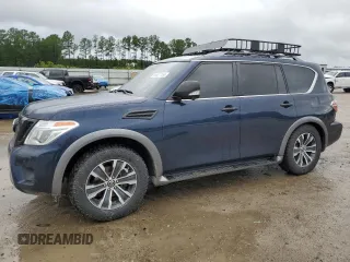 2020 Nissan Armada SL with VIN JN8AY2ND0LX017322, listed as a Copart auction lot 65927154 with 96,795 mi miles and Salvage Title. Bid and sale history available at carsss.com. Image 1.