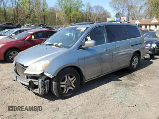 2007 Honda Odyssey EX-L with VIN 5FNRL386X7B056046, listed as a Copart auction lot 53665495 with Not Provided miles and Salvage Title. Bid and sale history available at DreamBid. Image 1.