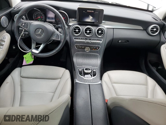 2017 Mercedes-Benz C 300 with VIN 55SWF4JB8HU188472, listed as a Copart auction lot 54317805 with 147,511 mi miles and Salvage Title. Bid and sale history available at carsss.com. Image 8.