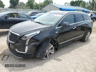 2025 Cadillac XT5 FWD Premium Luxury with VIN 1GYKNCR48SZ110272, listed as a Copart auction lot 59362495 with 9,440 mi miles and Salvage title. Bid and sale history available at DreamBid. Image 1.