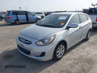 2013 Hyundai Accent GS with VIN KMHCT5AE0DU080535, listed as a IAAI auction lot 41750124 with 81,106 mi miles and . Bid and sale history available at DreamBid. Image 2.