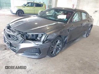 2022 Acura TLX w/A-Spec Package with VIN 19UUB6F51NA001968, listed as a IAAI auction lot 41797078 with 35,765 mi miles and . Bid and sale history available at carsss.com. Image 2.
