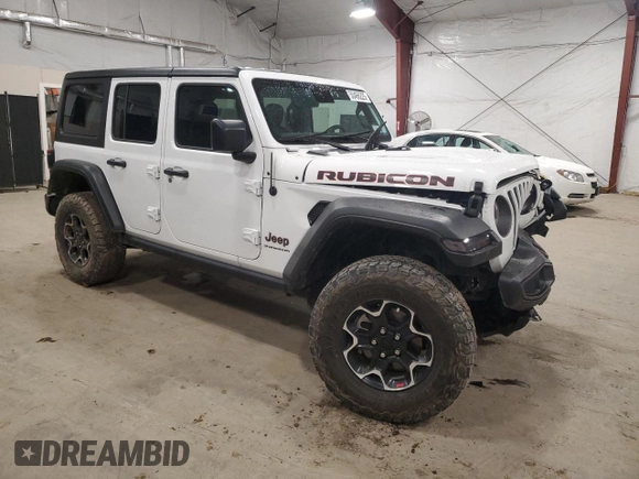 2023 Jeep Wrangler Rubicon with VIN 1C4HJXFGXPW534692, listed as a Copart auction lot 50466225 with 29,619 mi miles and Salvage title. Bid and sale history available at DreamBid. Image 4.