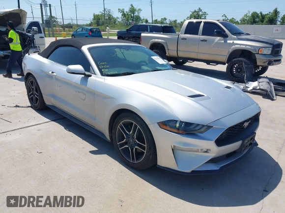 2018 Ford Mustang EcoBoost Premium with VIN 1FATP8UH5J5111337, listed as a IAAI auction lot 42242946 with 145,697 mi miles and . Bid and sale history available at DreamBid. Image 1.