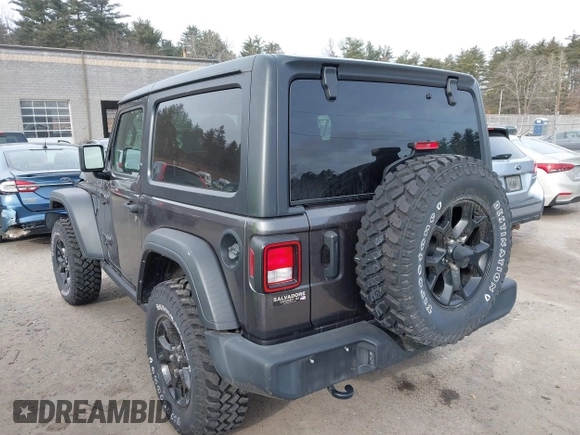 2021 Jeep Wrangler Sport S with VIN 1C4GJXAN4MW728521, listed as a IAAI auction lot 41253170 with 11,368 mi miles and . Bid and sale history available at DreamBid. Image 14.