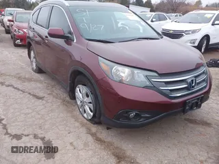2013 Honda CR-V EX-L z VIN 5J6RM4H75DL015337, wystawiony jako IAAI lot #41055265 z przebiegiem 116 201 mil mil oraz . Historia ofert i sprzedaży dostępna na DreamBid. Obrazek 1.