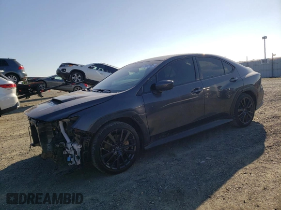 2023 Subaru WRX Premium with VIN JF1VBAF6XP9822947, listed as a Copart auction lot 89000695 with 22,797 mi miles and Salvage Title. Bid and sale history available at carsss.com. Image 1.