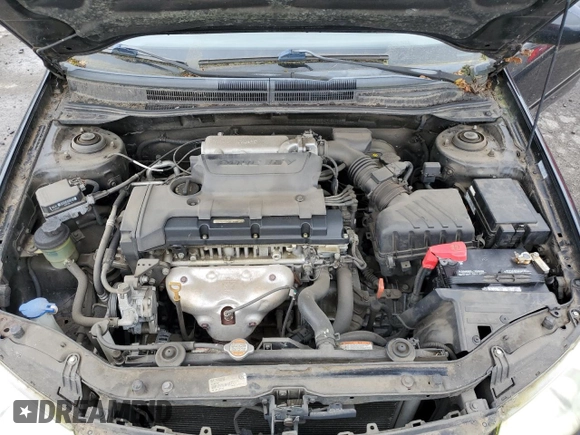 2009 Kia Spectra EX with VIN KNAFE222295664027, listed as a Copart auction lot 50788635 with 118,563 mi miles and Clean title. Bid and sale history available at DreamBid. Image 11.