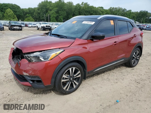2019 Nissan Kicks SR z VIN 3N1CP5CU4KL538147, wystawiony jako Copart lot #57246385 z przebiegiem 161 391 mil mil oraz Szkoda całkowita • Salvage title. Historia ofert i sprzedaży dostępna na DreamBid. Obrazek 1.
