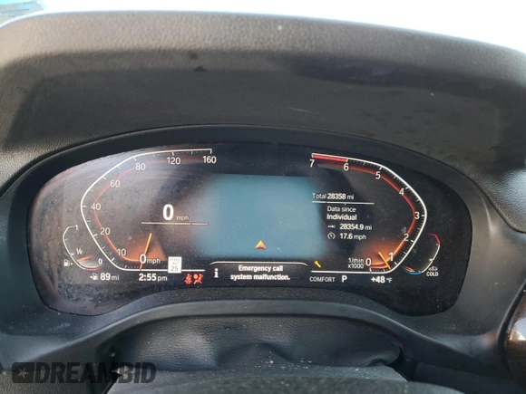 2023 BMW X3 xDrive30i with VIN 5UX53DP04P9R28571, listed as a Copart auction lot 52360395 with 28,358 mi miles and Salvage Title. Bid and sale history available at DreamBid. Image 9.