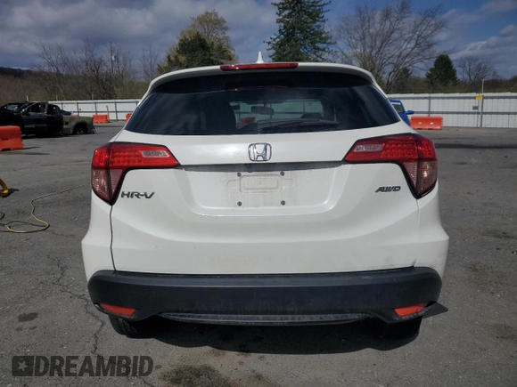 2016 Honda HR-V EX-L w/Navi with VIN 3CZRU6H77GM766390, listed as a Copart auction lot 52372705 with 33,296 mi miles and Salvage Title. Bid and sale history available at carsss.com. Image 6.