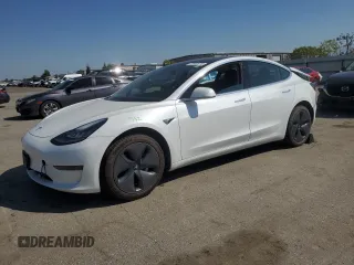 2019 Tesla Model 3 Mid Range with VIN 5YJ3E1EA3KF483719, listed as a Copart auction lot 48982075 with 47,259 mi miles and Salvage Title. Bid and sale history available at DreamBid. Image 1.