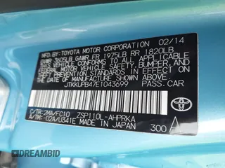 2014 Scion xD с VIN JTKKUPB47E1043699, выставлен на аукционе IAAI как лот 42608506 с пробегом 91 551 миль миль и . История ставок и продаж доступна на DreamBid. Изображение 9.