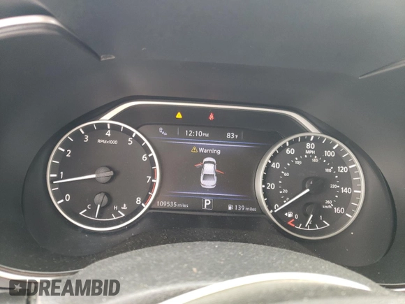 2018 Nissan Maxima S with VIN 1N4AA6AP9JC394197, listed as a Copart auction lot 44939895 with 109,535 mi miles and Salvage Title. Bid and sale history available at DreamBid. Image 9.
