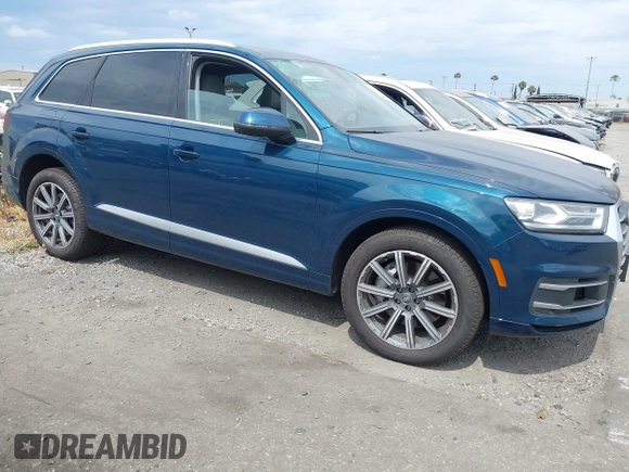 2019 Audi Q7 Premium with VIN WA1AAAF70KD006253, listed as a IAAI auction lot 42360114 with 19,448 mi miles and . Bid and sale history available at DreamBid. Image 1.