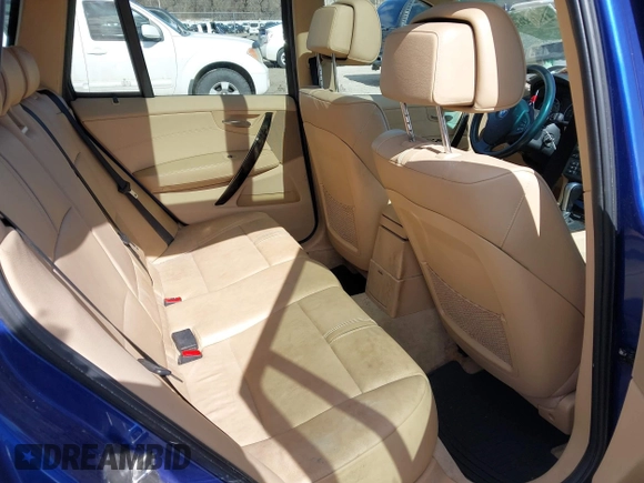2008 BMW X3 3.0si with VIN WBXPC93448WJ17004, listed as a IAAI auction lot 41965989 with 127,556 mi miles. Bid and sale history available at carsss.com. Image 8.
