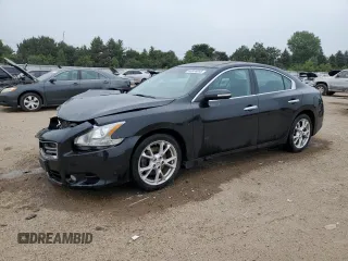 2014 Nissan Maxima SV with VIN 1N4AA5AP7EC486585, listed as a Copart auction lot 60806895 with 110,968 mi miles and Salvage title. Bid and sale history available at DreamBid. Image 1.