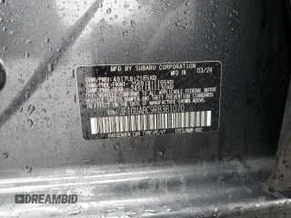 2024 Subaru Impreza с VIN JF1GUABC9R8361070, выставлен на аукционе Copart как лот 56525765 с пробегом 17 804 миль миль и Списание • Salvage title. История ставок и продаж доступна на DreamBid. Изображение 12.