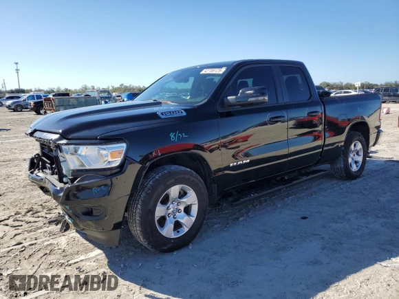 2023 Ram 1500 Lone Star with VIN 1C6RREBT1PN553326, listed as a Copart auction lot 42708125 with 55,353 mi miles and Salvage Title. Bid and sale history available at carsss.com. Image 1.