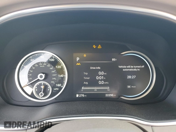 2024 Genesis GV80 with VIN KMUHBDSB2RU200772, listed as a Copart auction lot 61244085 with 22,296 mi miles and Salvage title. Bid and sale history available at DreamBid. Image 9.