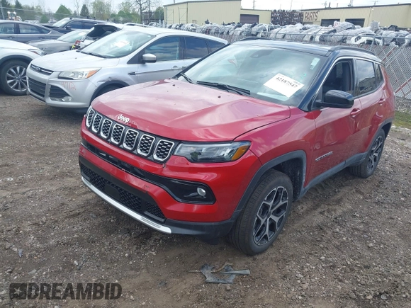 2025 Jeep Compass Limited with VIN 3C4NJDCN2ST545284, listed as a IAAI auction lot 42187547 with 8,005 mi miles and . Bid and sale history available at DreamBid. Image 17.