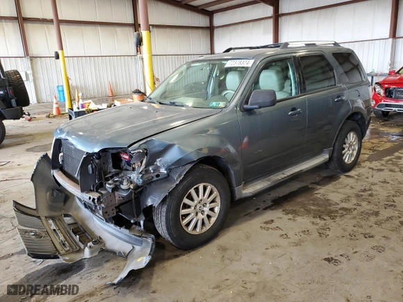 2010 Mercury Mariner Premier with VIN 4M2CN9HG0AKJ26413, listed as a Copart auction lot 72378324 with 191,647 mi miles and Salvage Title. Bid and sale history available at carsss.com. Image 1.